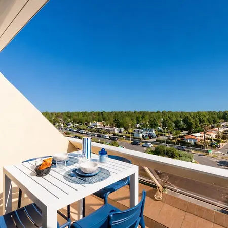 Blue Light - Vue - Dernier Etage - Parking - Climatisation - Village Naturiste Апартаменты