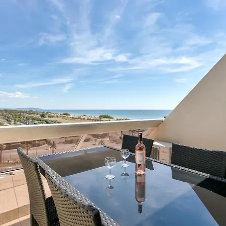 Blue Light - vue mer - dernier étage - parking - climatisation - Village Naturiste Appartamento