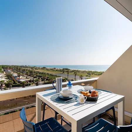 Appartement Blue Light - Vue - Dernier Etage - Parking - Climatisation - Village Naturiste