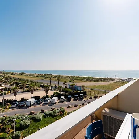 Appartement Blue Light - Vue - Dernier Etage - Parking - Climatisation - Village Naturiste Agde